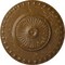 Ekena Millwork Lyon Ceiling Medallion (Fits Canopies up to 3 5/8"), 23 1/2"OD x 3 1/4"P, Smokey Topaz Crackle CM23LYSTC - alternate 1